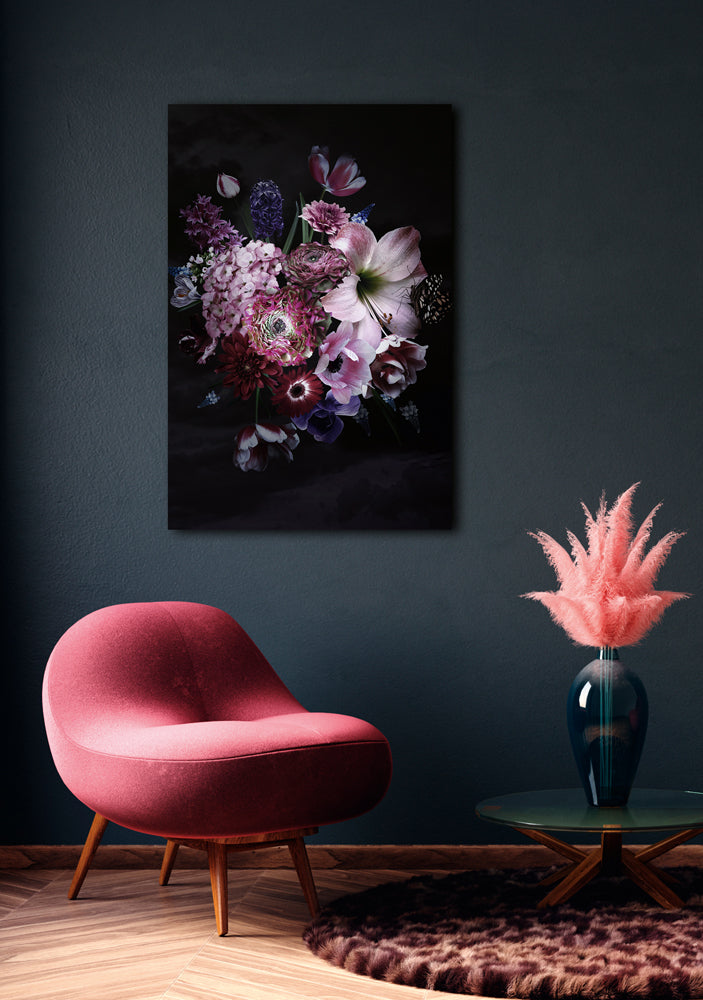 Aluminum picture Pretty Flower Bouquet I