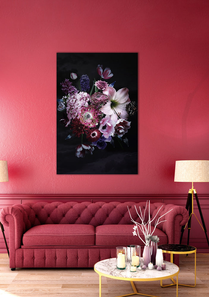 Aluminum picture Pretty Flower Bouquet I