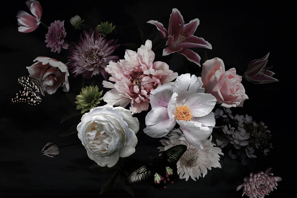 Aluminum picture Pretty Flower Bouquet II