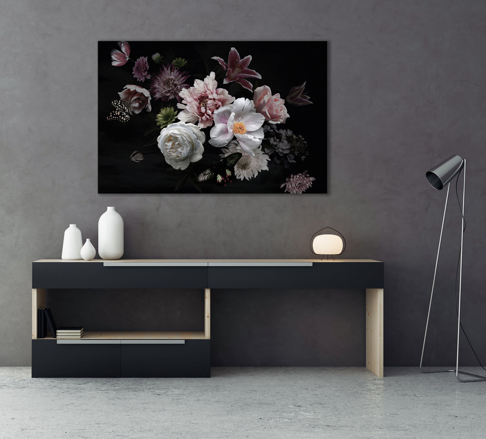 Aluminum picture Pretty Flower Bouquet II
