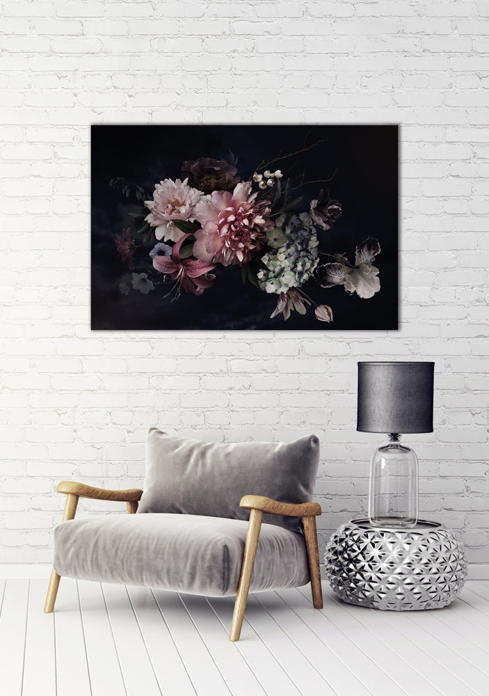 Aluminum picture Pretty Flower Bouquet IV