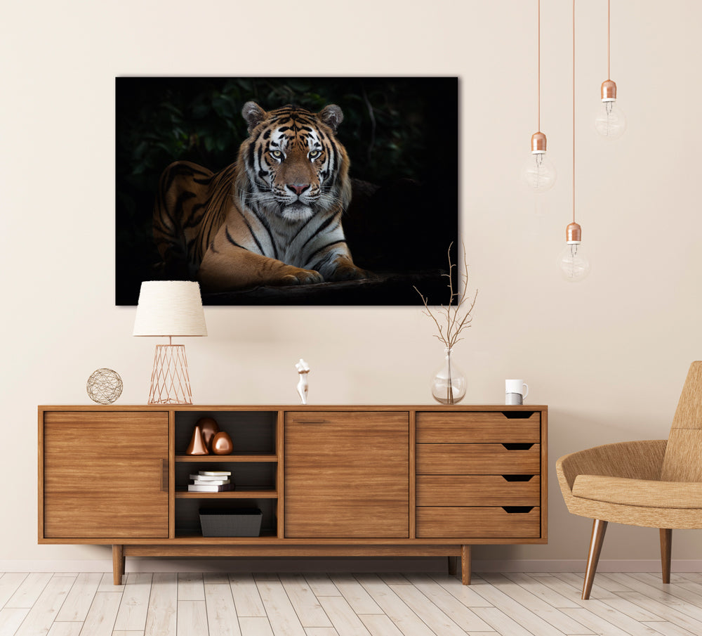Tableau en aluminium Imposant Tigre