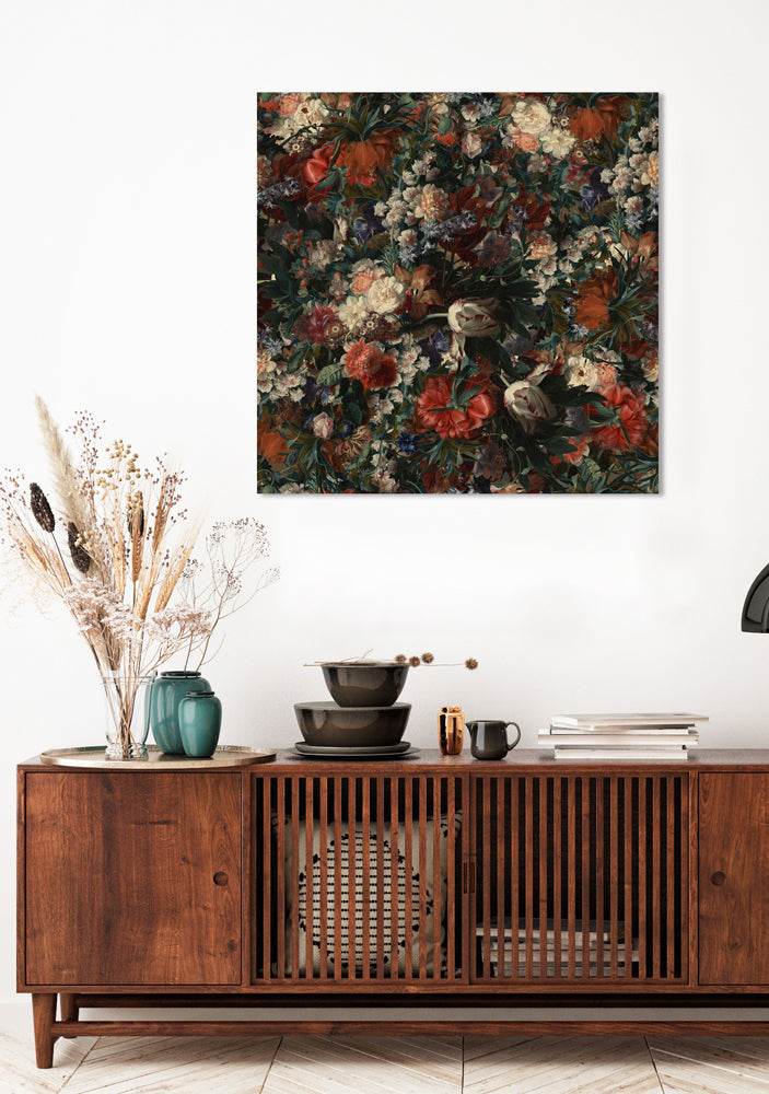 Aluminum picture Nostalgic Flower Bouquet