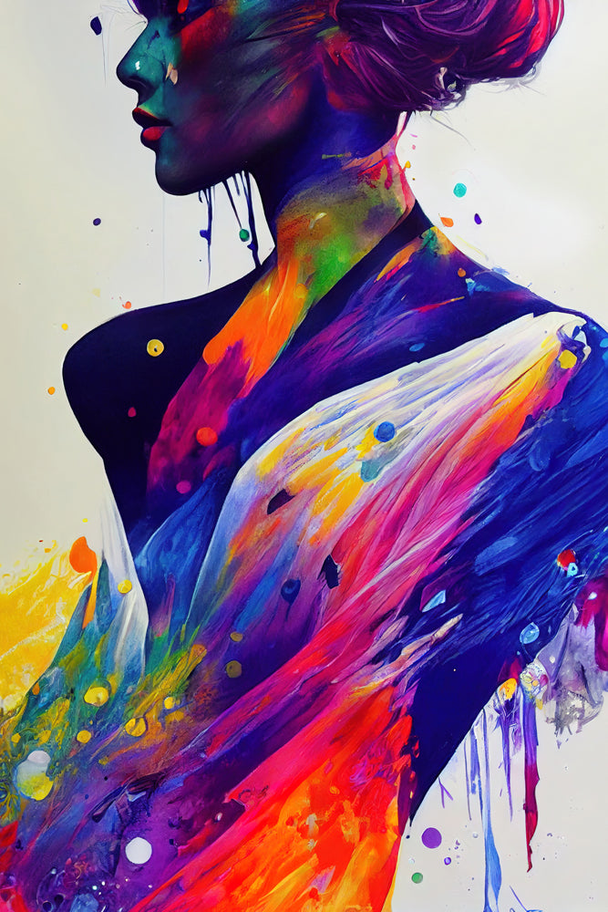 Aluminum picture Colorful elegance