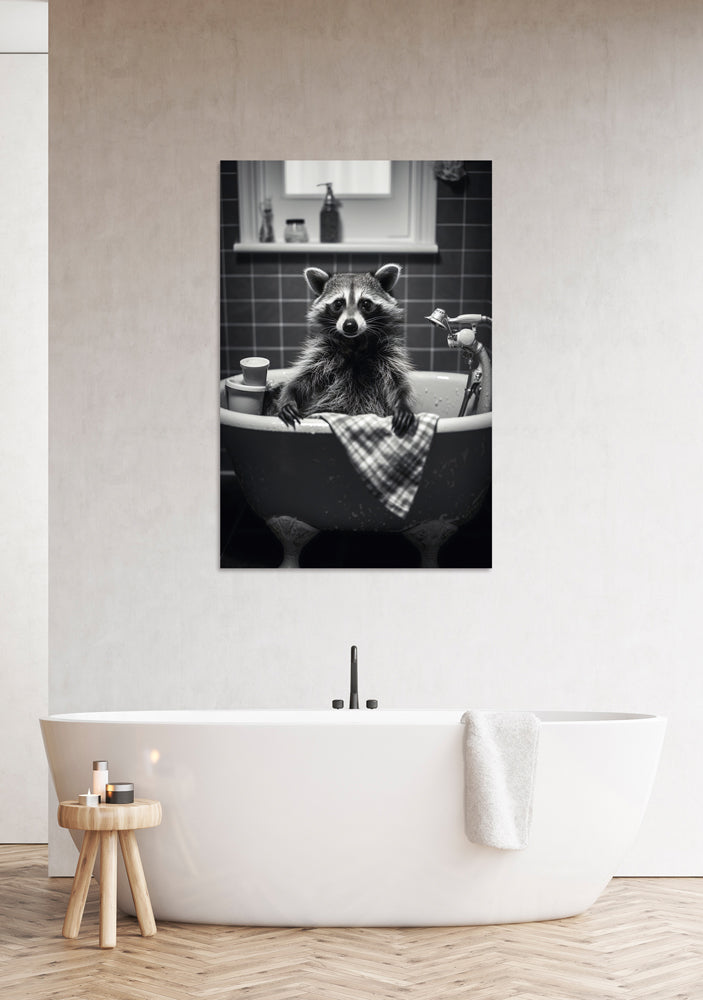 Aluminum picture Raccoon!