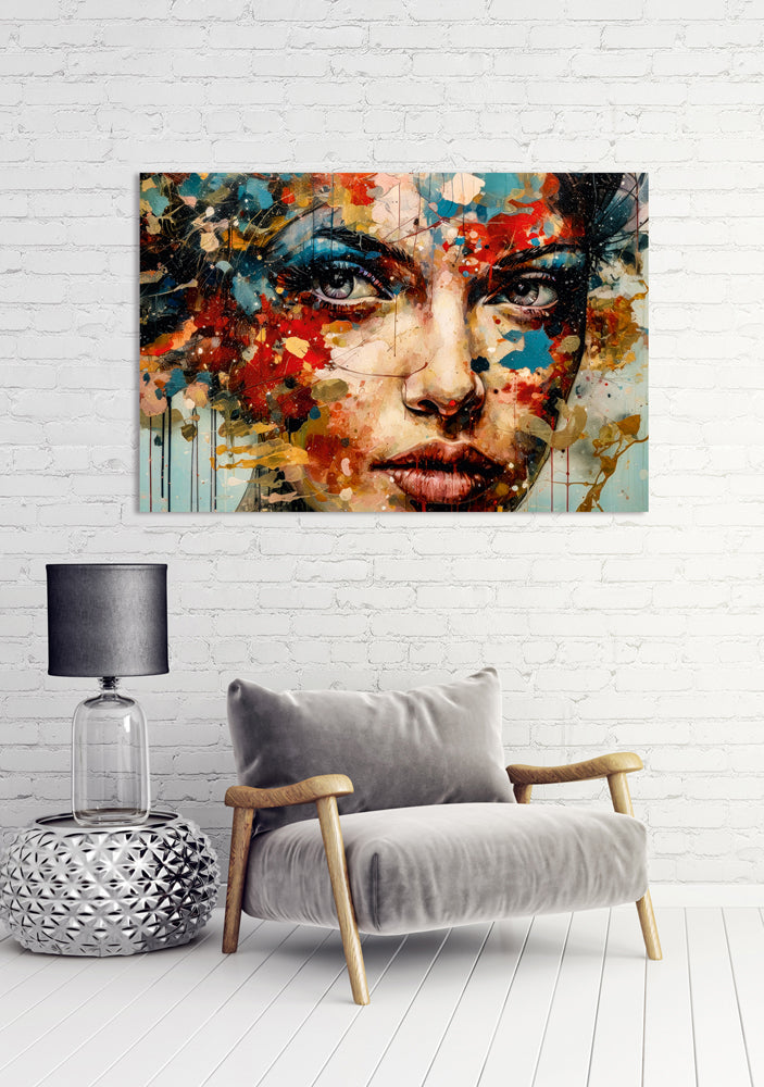 aluminum picture Eyes in Colour