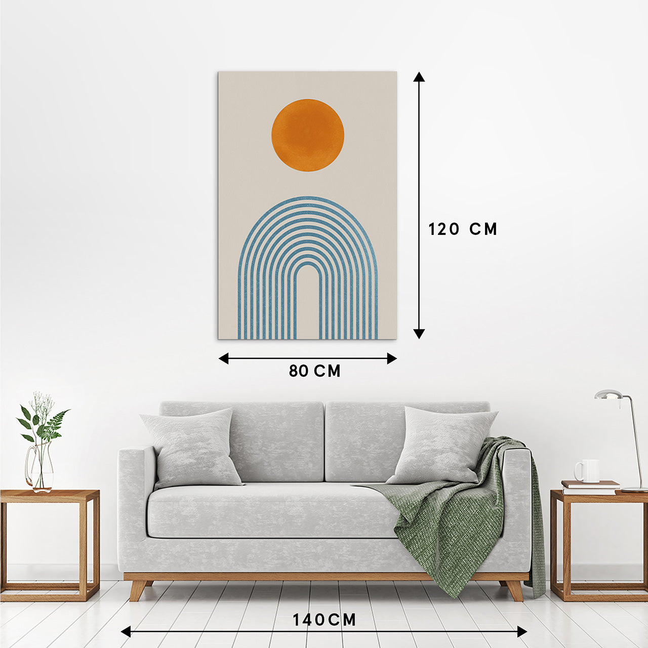 Tableau en aluminium Orange Dot