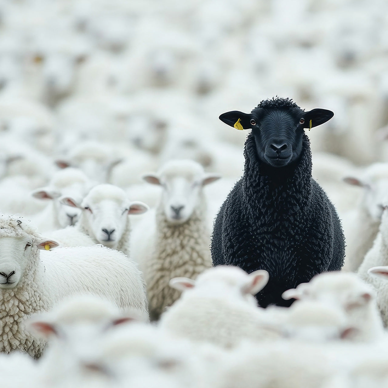 Aluminum picture Black Sheep