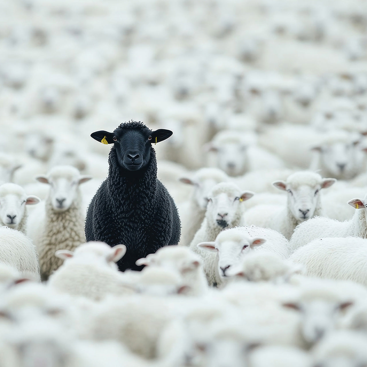 Aluminum picture Black Sheep
