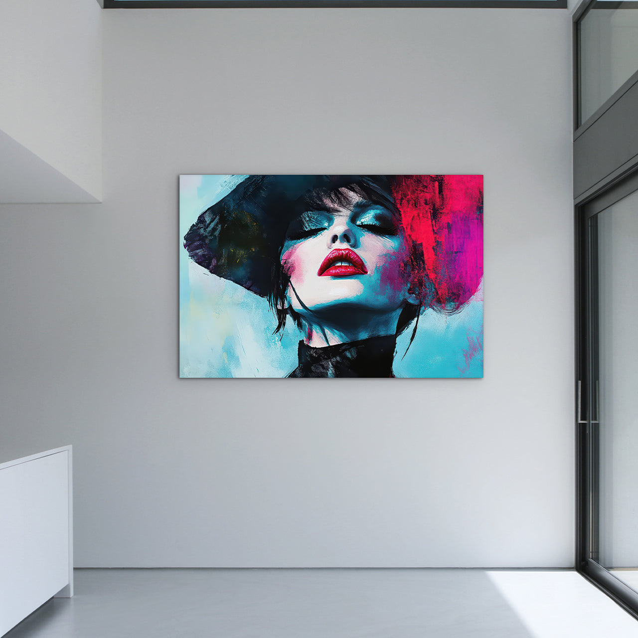 Aluminium dibond « Pink Splashed Diva »