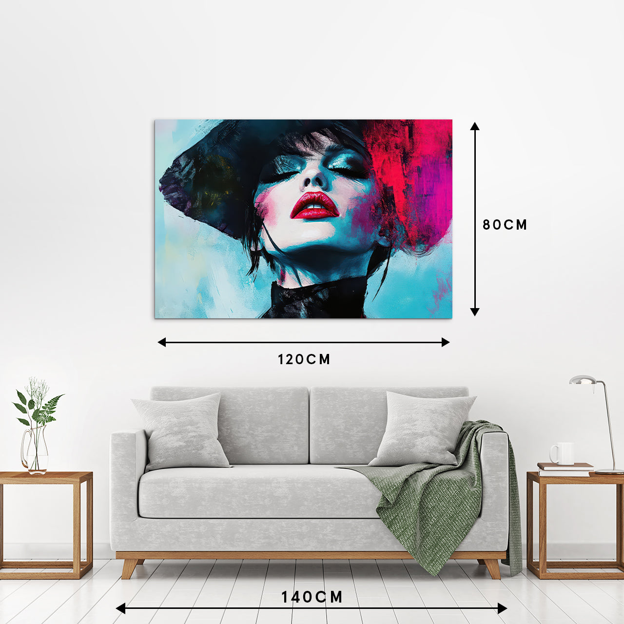Aluminium dibond « Pink Splashed Diva »