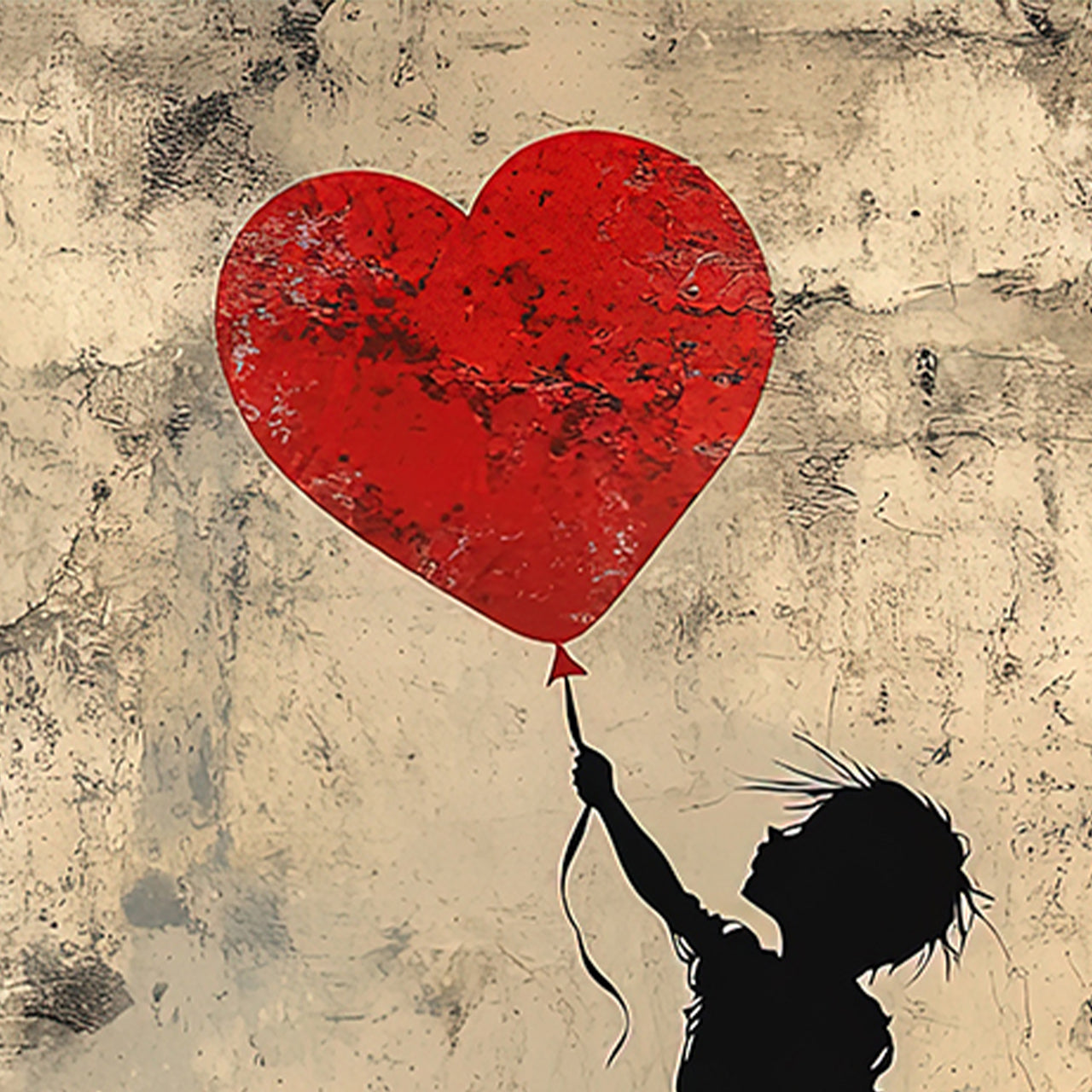 Ballon d'amour en alu
