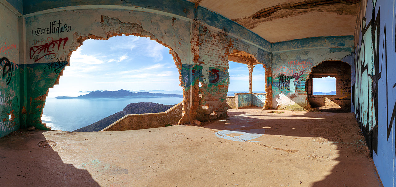 Alubild Lost Place am Meer
