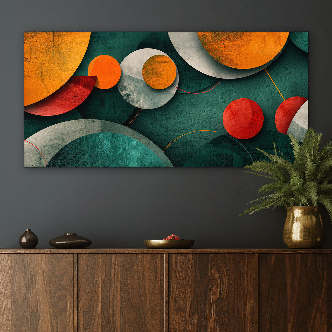 Aluminum Print Autumn Geometry