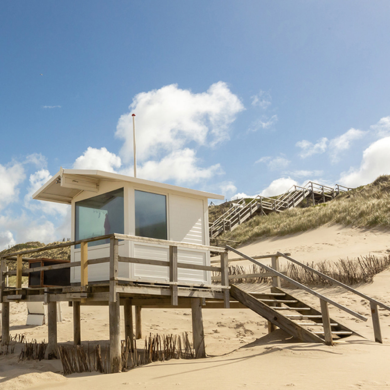 Alubild Strandhütte
