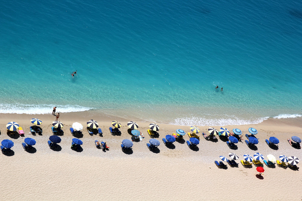 Acoustic image Pro parasols on the beach