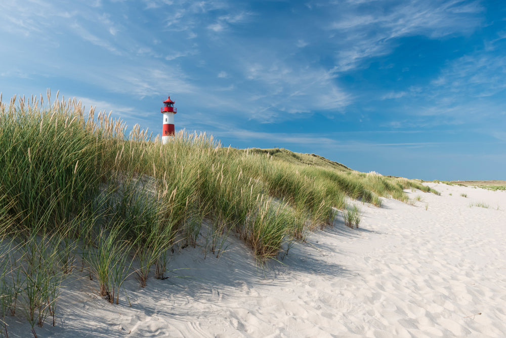 Acoustic image Pro lighthouse on the beach