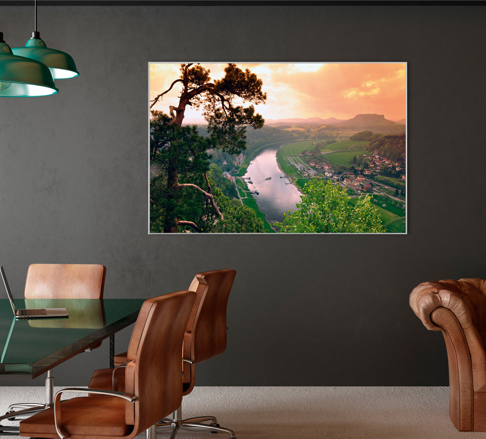 Acoustic image Pro Elbe near Rathen, Elbe Sandstone Mountains