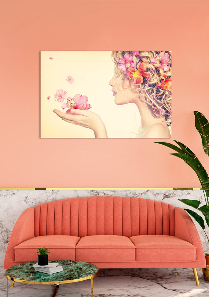 Akustikbild Pro Schönheit mit Blumen