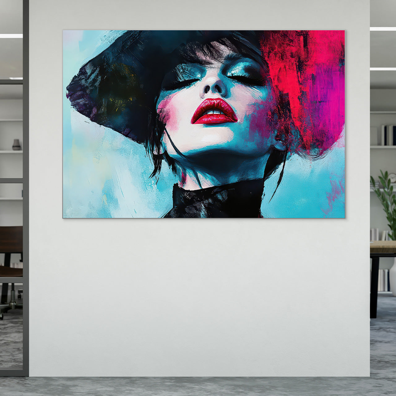 Tableau acoustique Pro Pink Splashed Diva