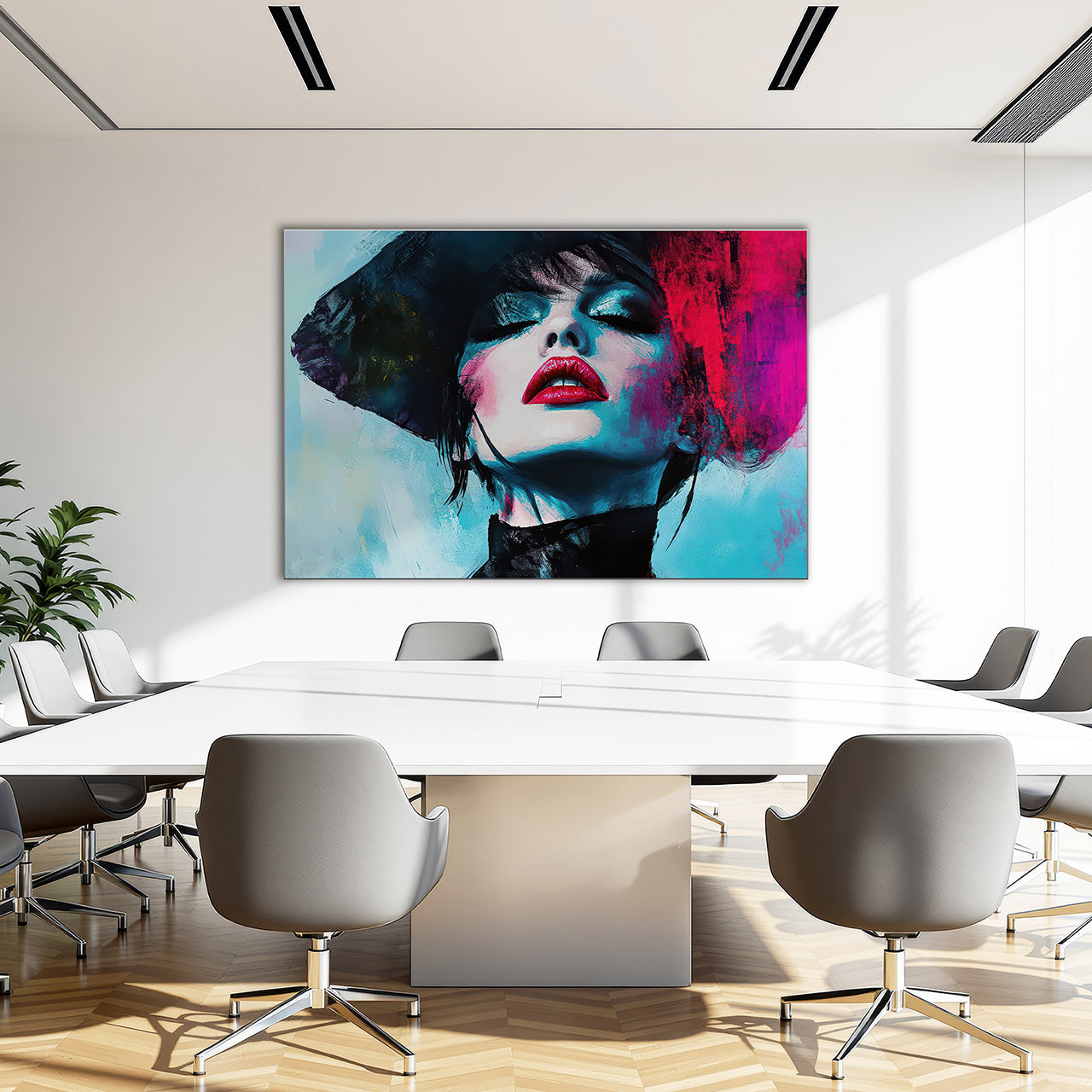 Tableau acoustique Pro Pink Splashed Diva