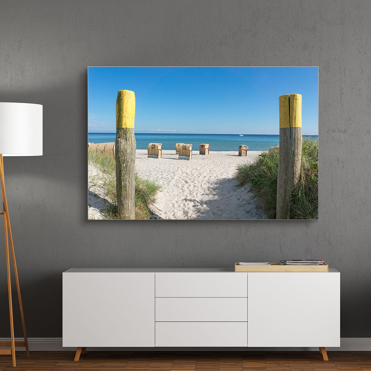 Akustikbild Pro Strandkörbe Meerblick