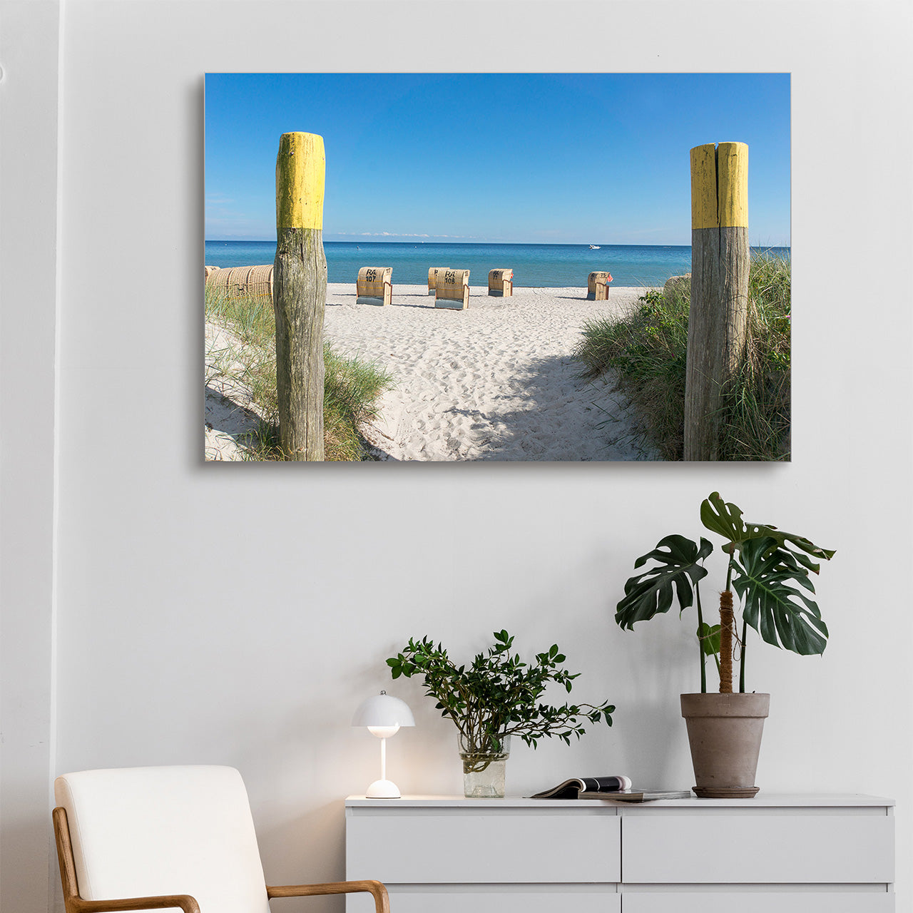Akustikbild Pro Strandkörbe Meerblick