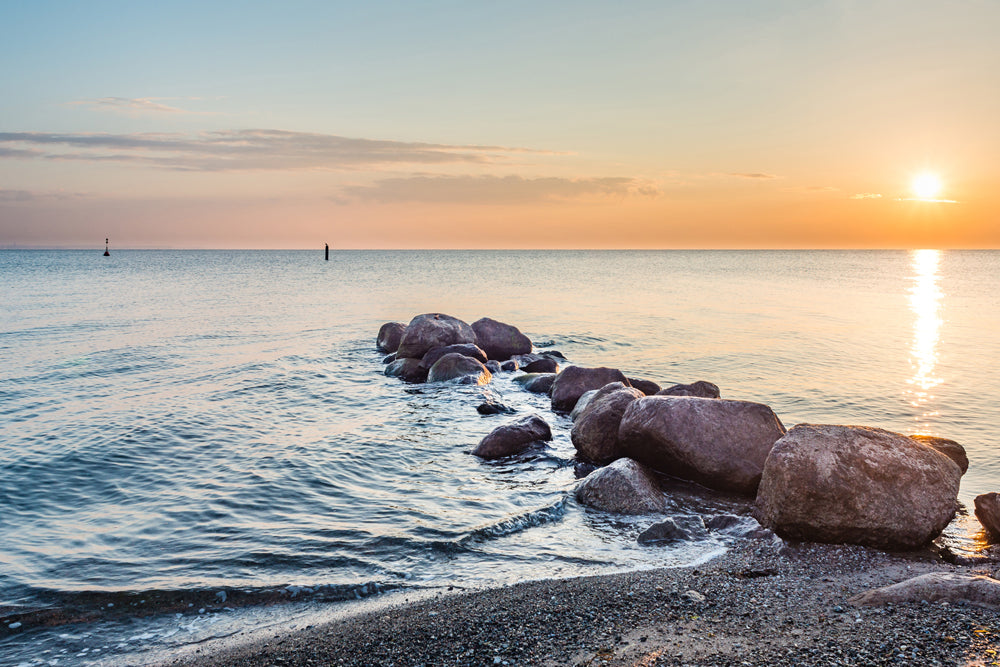 Akustikbild Slim Sonnenuntergang am Meer 1