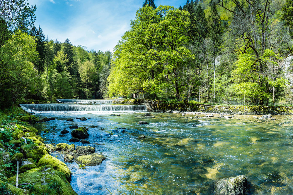 Image acoustique du cours de la rivière Slim Alpine