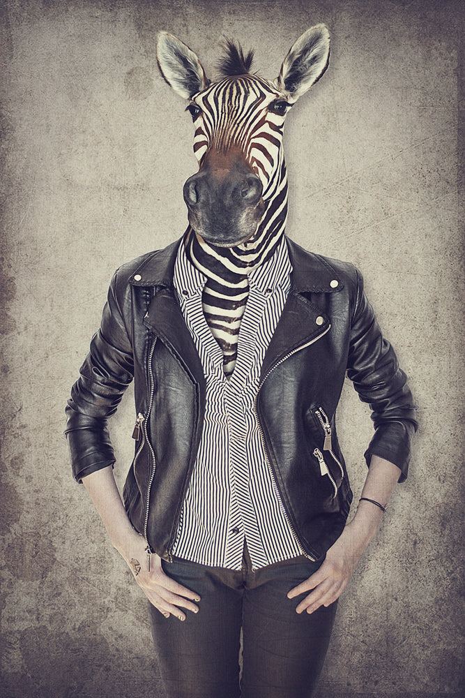 Akustikbild Slim Zebra Gentleman