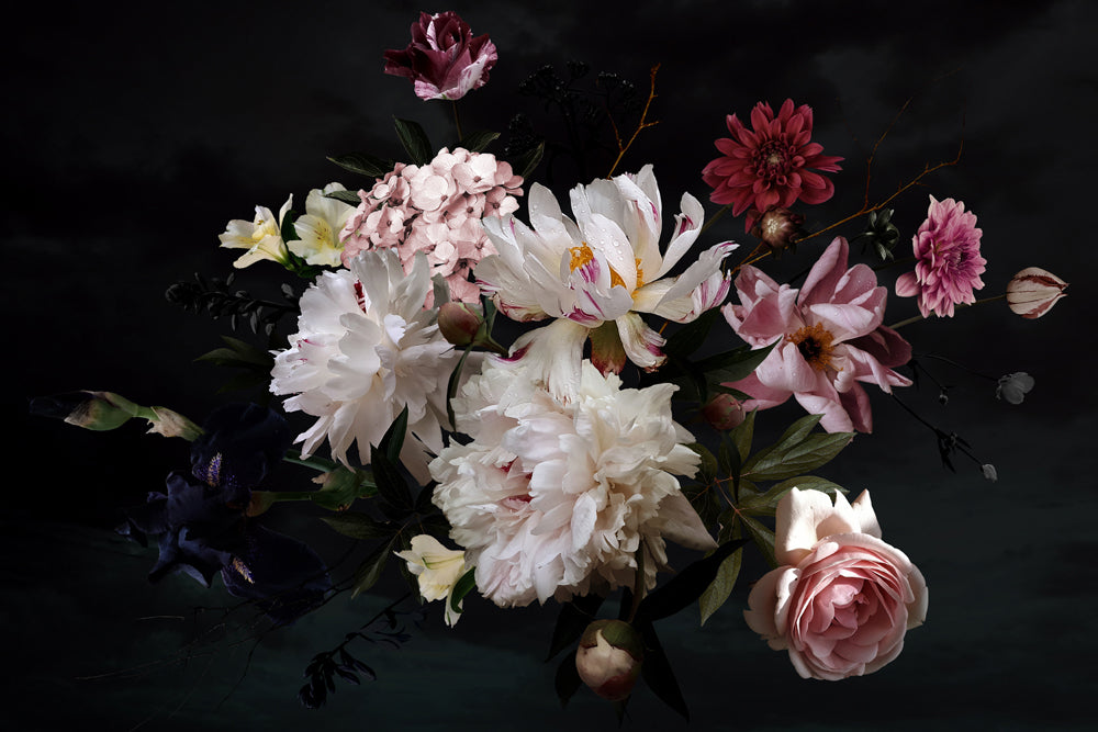 Akustikbild Slim Hübsches Blütenbouquet III