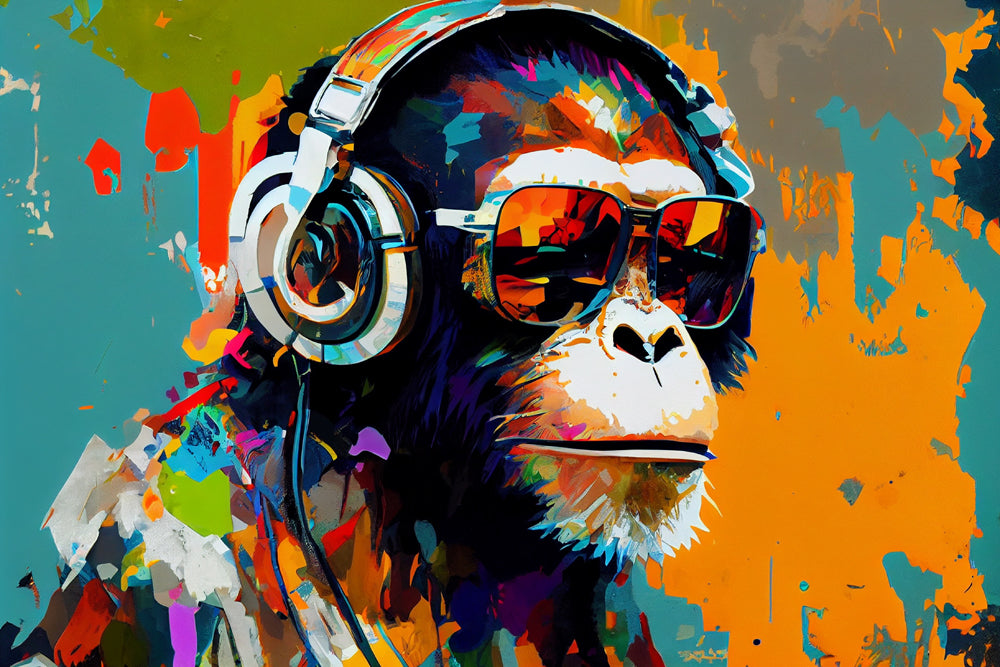 Akustikbild Slim DJ Schimpanse
