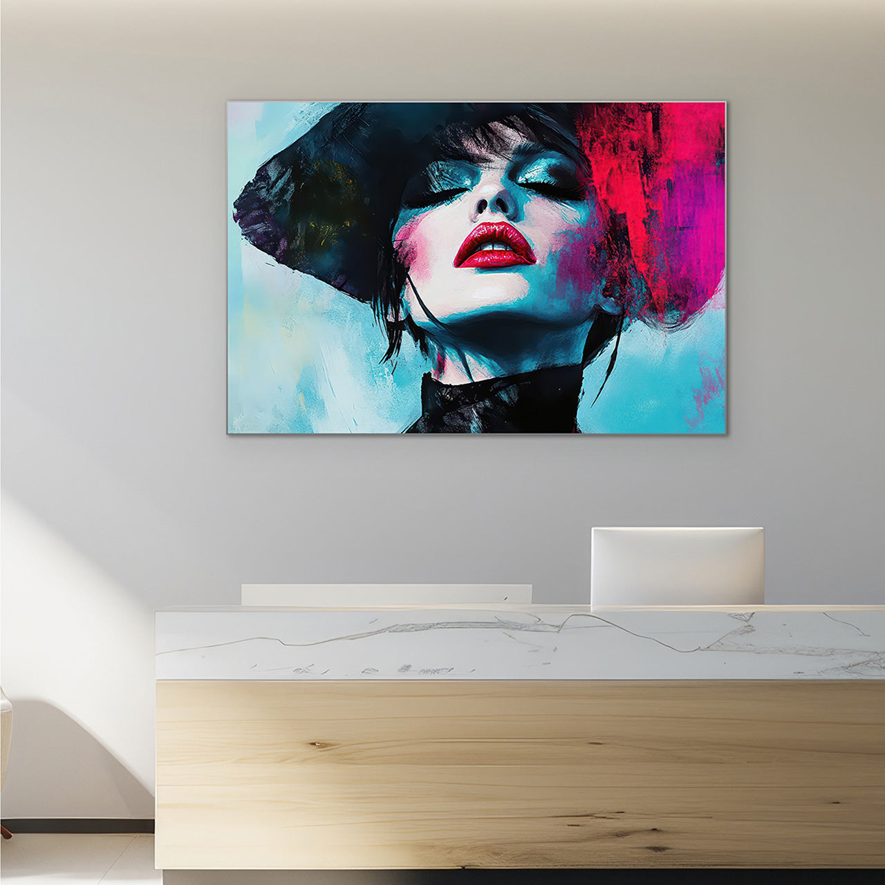Acoustic Picture Slim Pink Splashed Diva