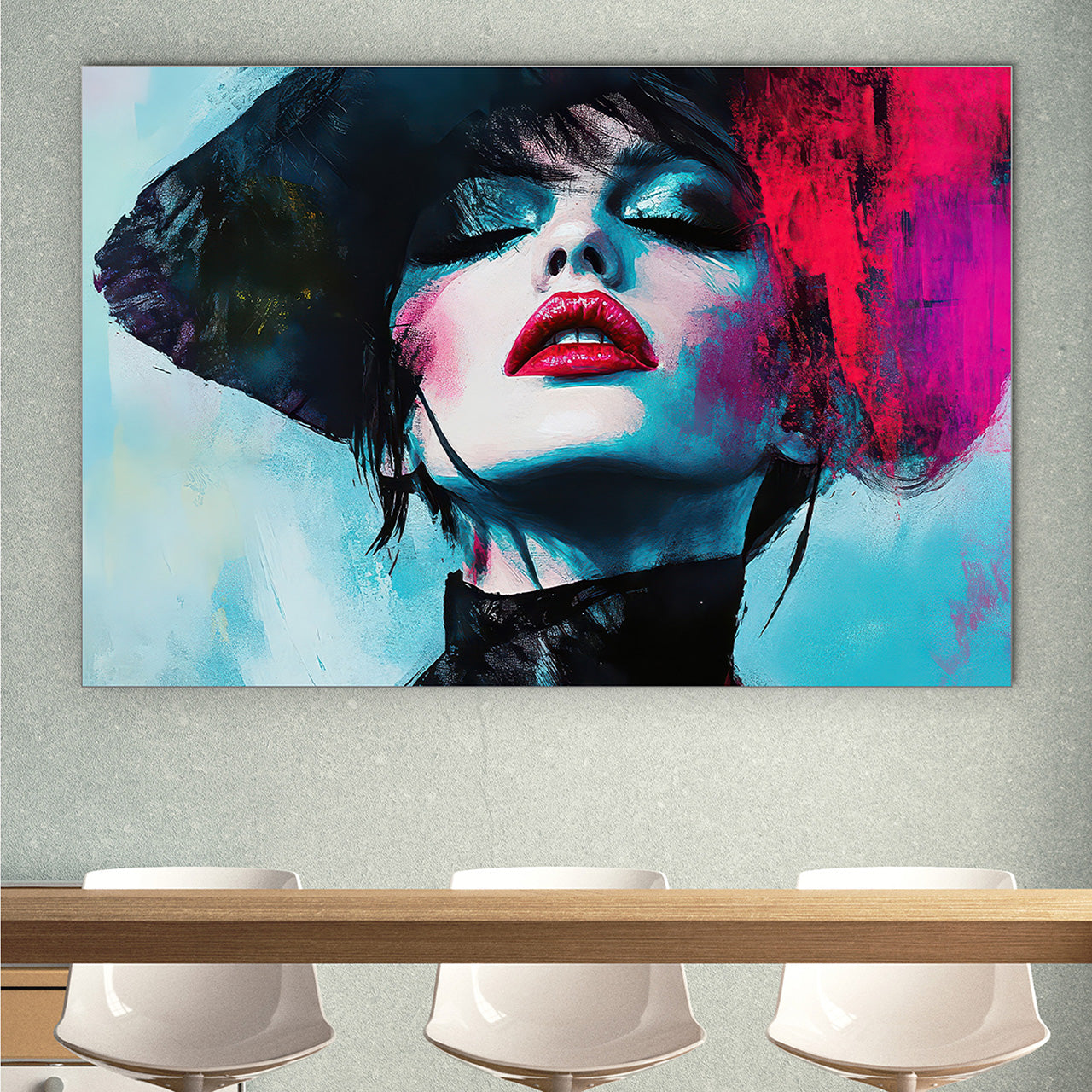 Acoustic Picture Slim Pink Splashed Diva