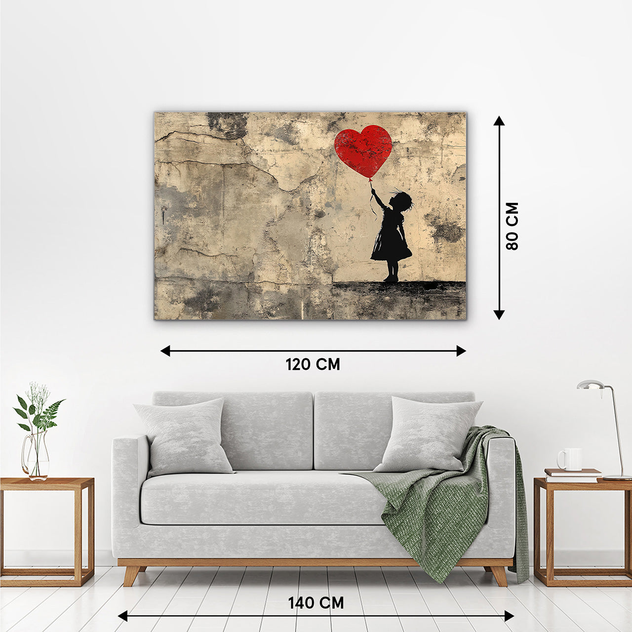 Tableau acoustique Slim Love Balloon