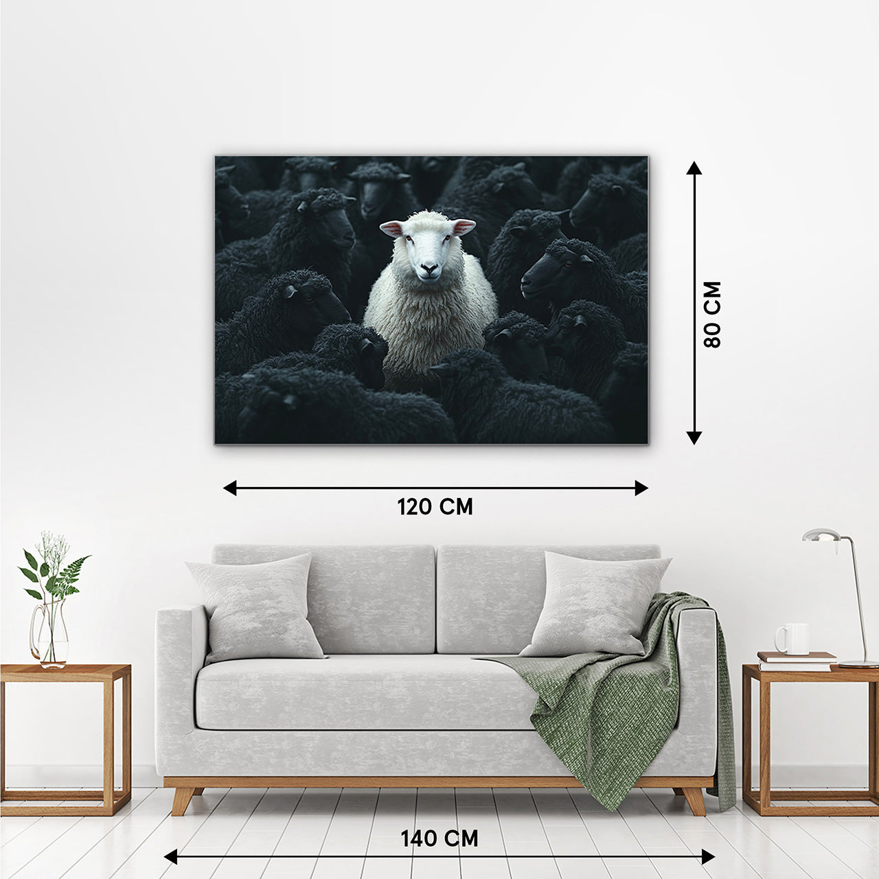 Akustikbild Slim White Sheep