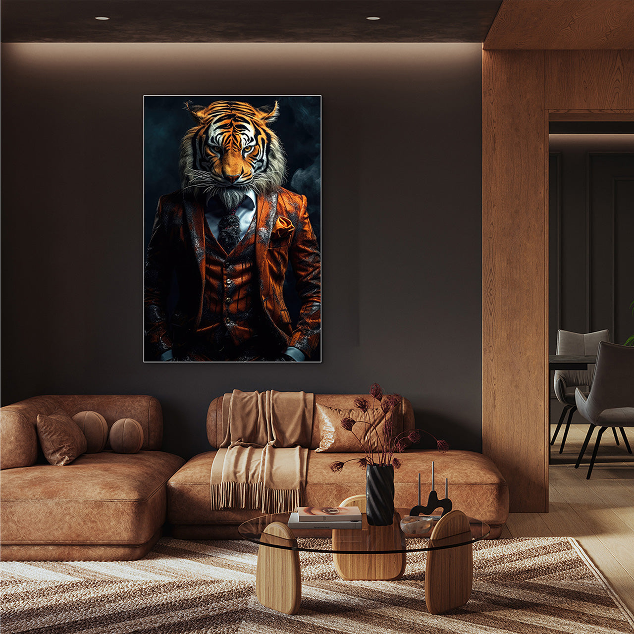 Akustikbild Slim Stylish Tiger