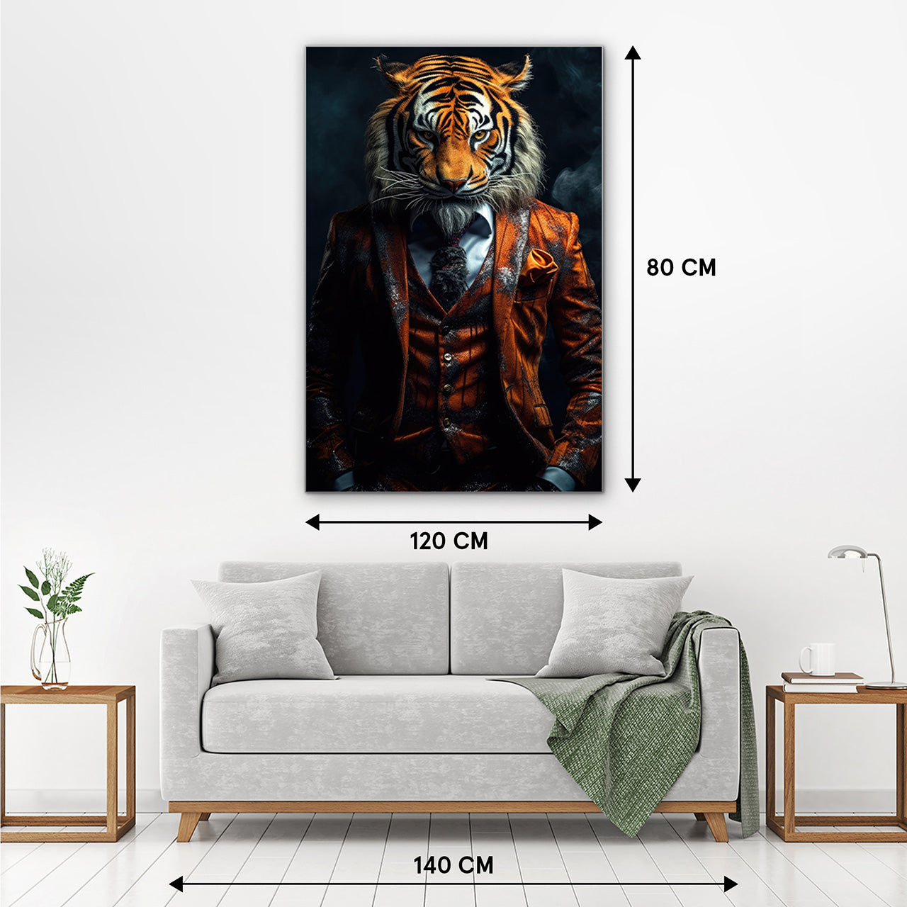 Akustikbild Slim Stylish Tiger