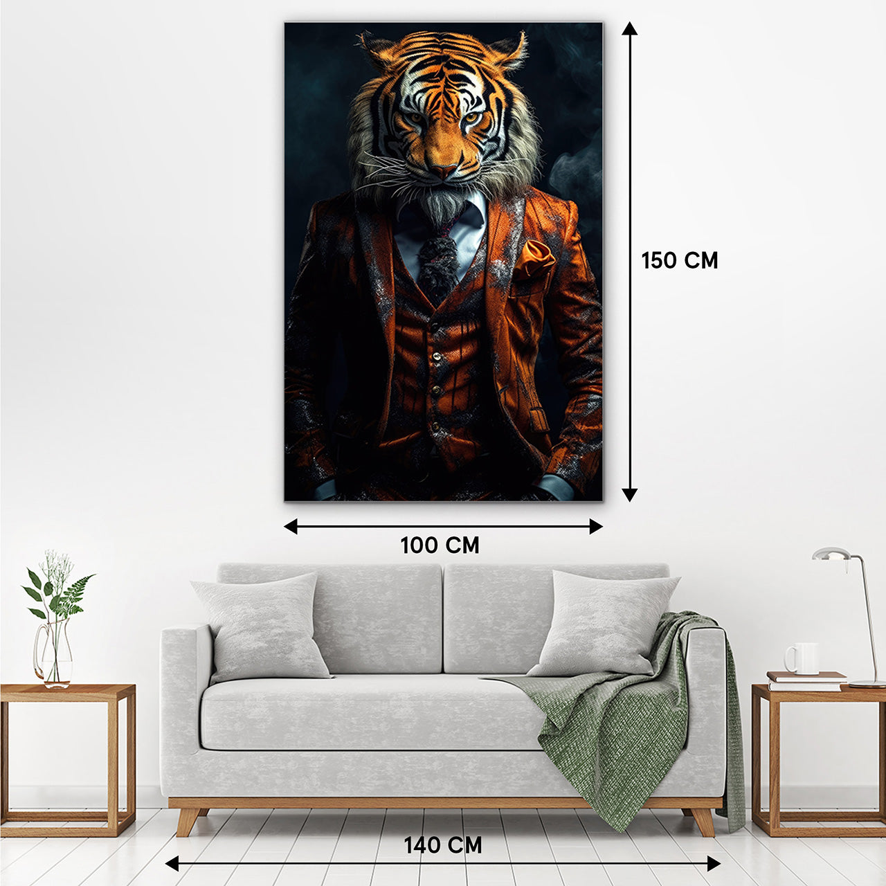 Akustikbild Slim Stylish Tiger