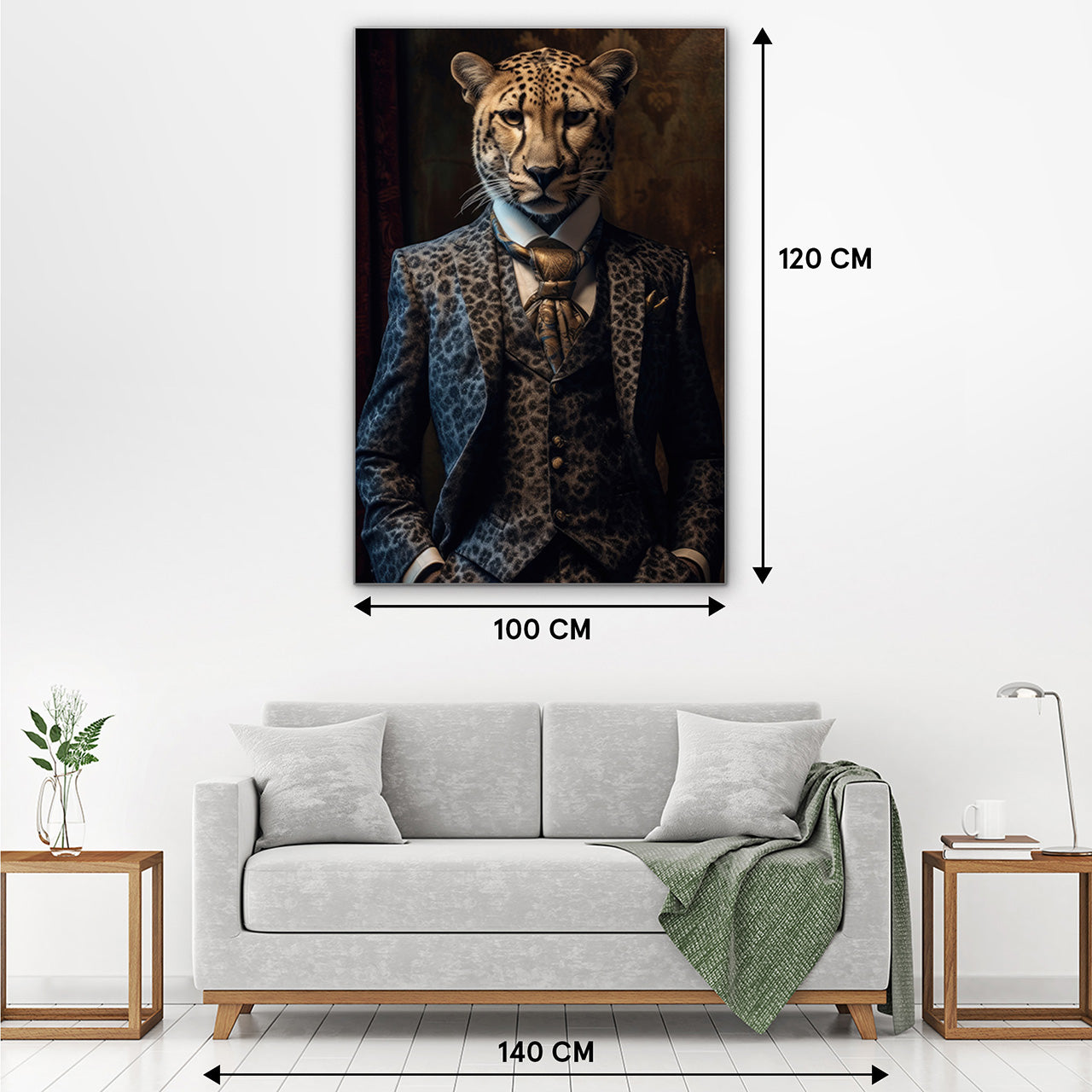 Akustikbild Slim Stylish Cheetah