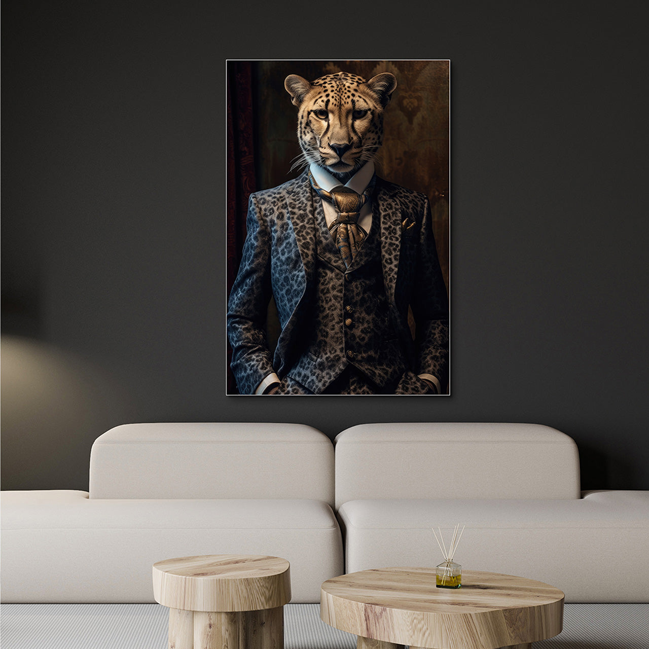 Akustikbild Slim Stylish Cheetah