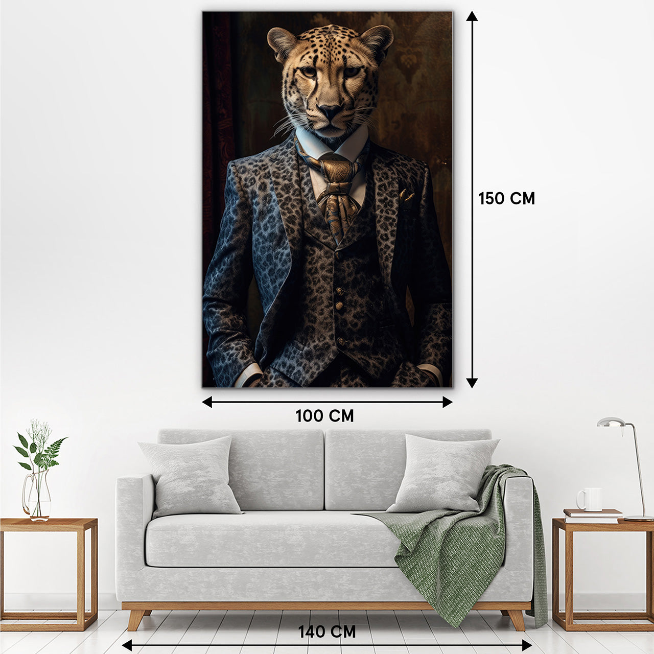 Akustikbild Slim Stylish Cheetah