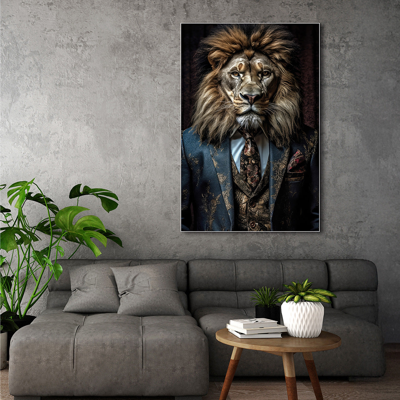 Akustikbild Slim Stylish Lion