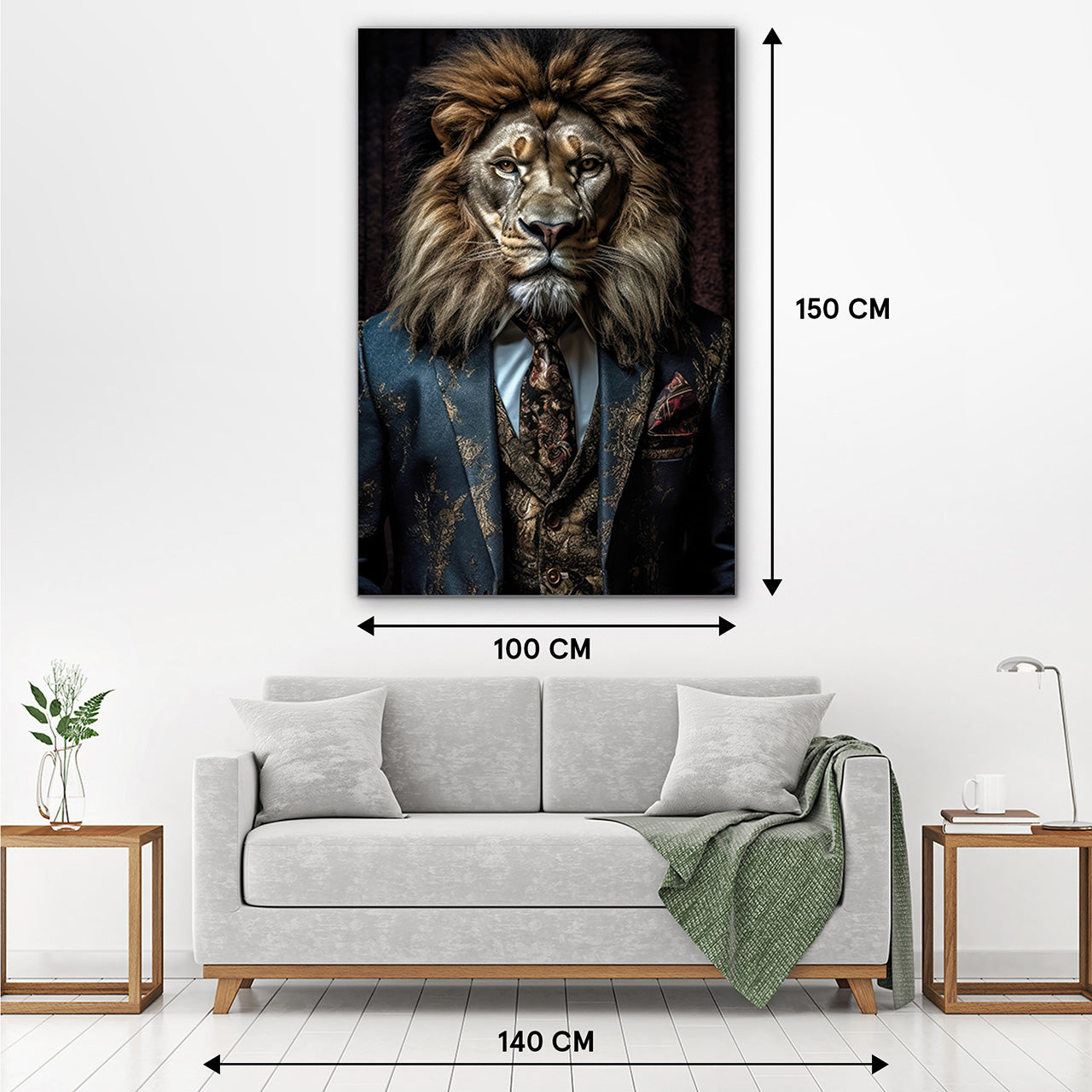 Akustikbild Slim Stylish Lion