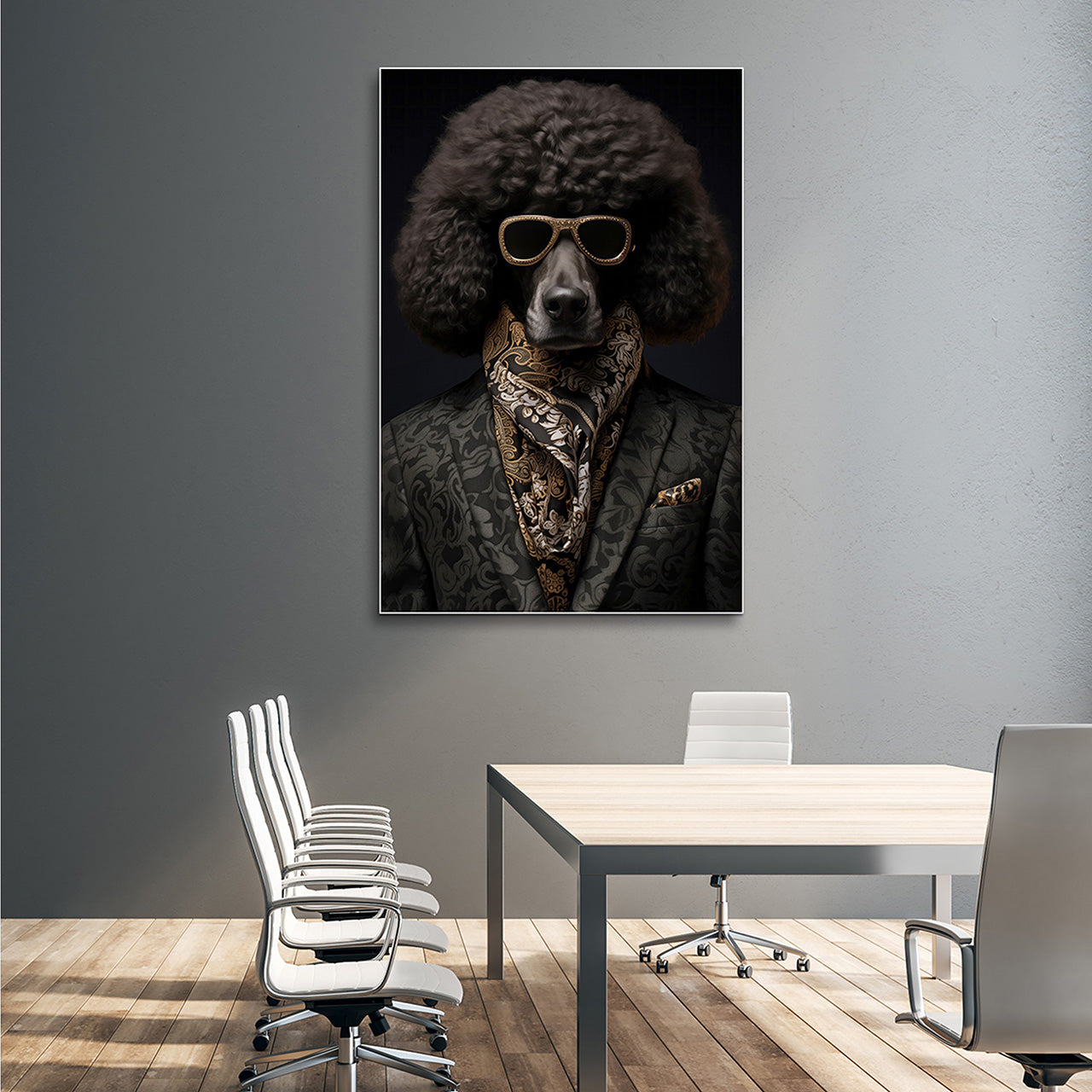 Akustikbild Slim Stylish Pudel