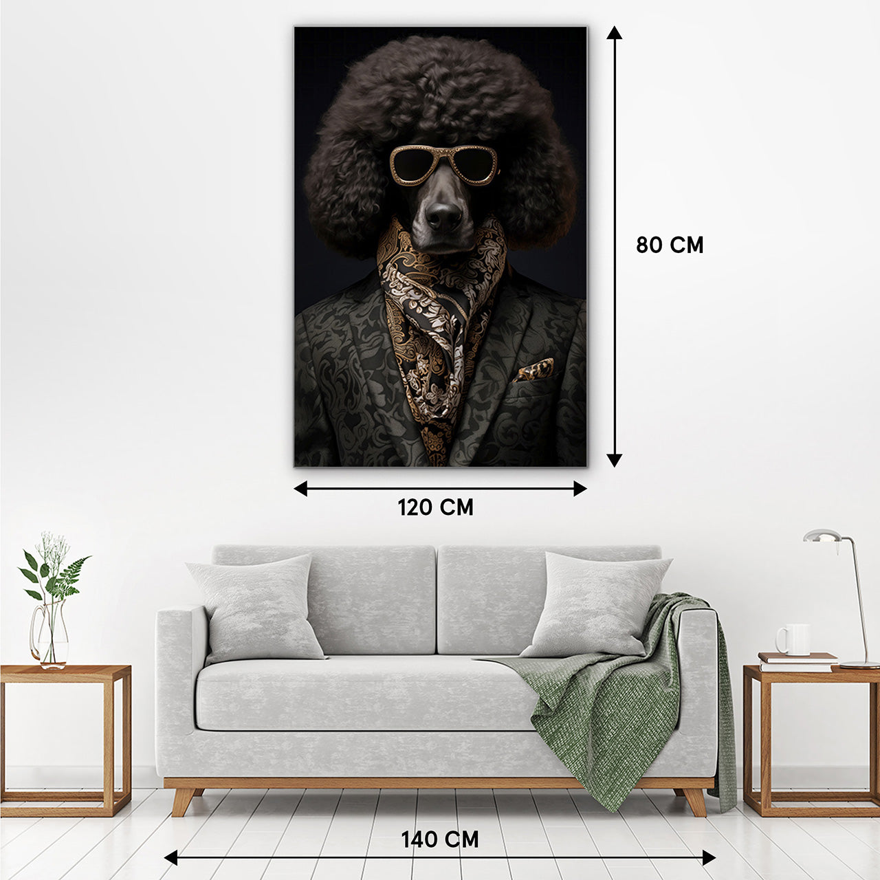 Akustikbild Slim Stylish Pudel
