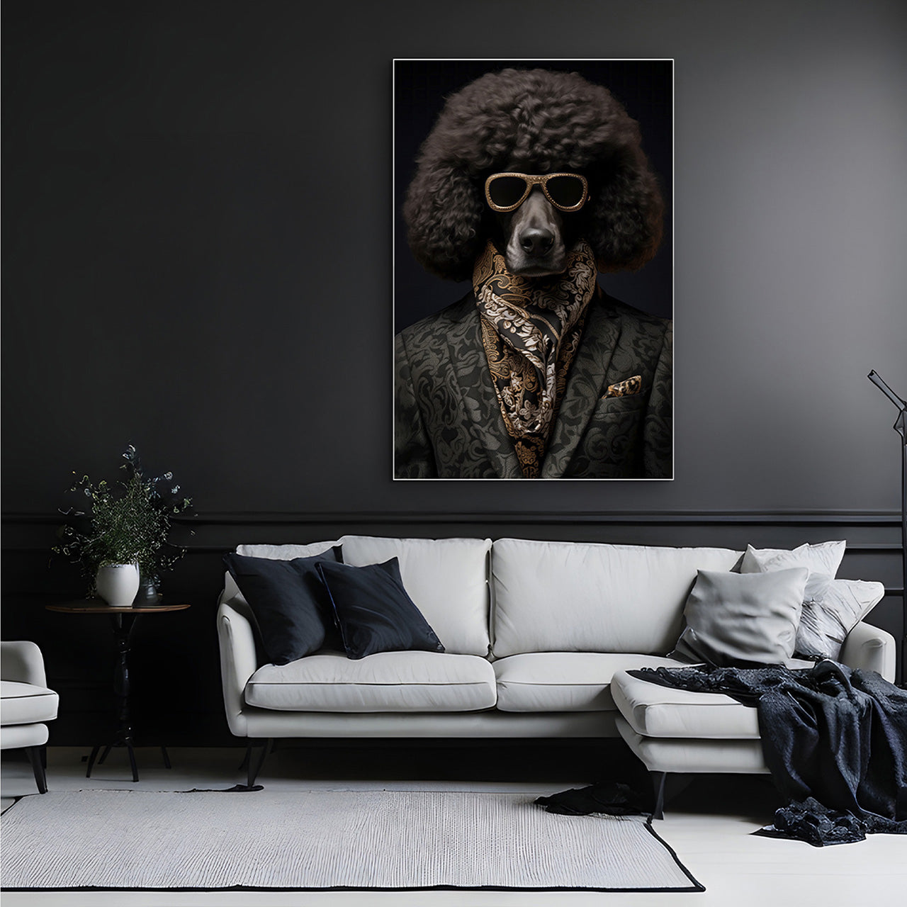 Akustikbild Slim Stylish Pudel