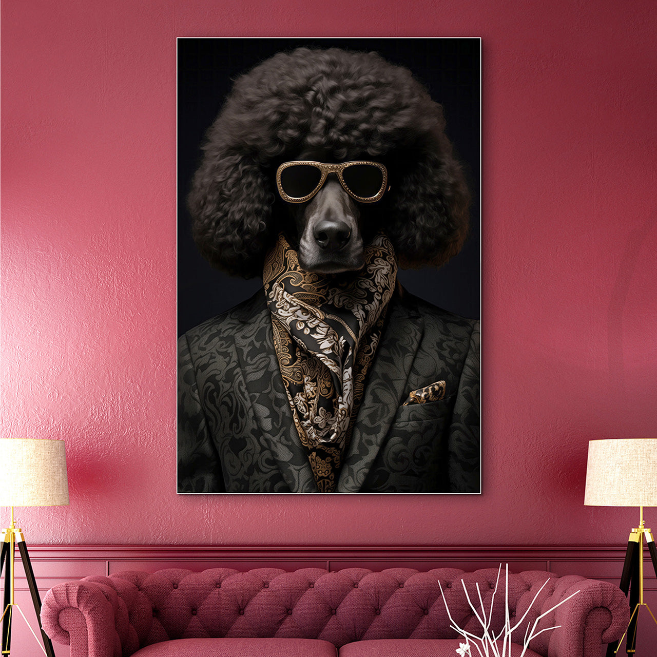 Akustikbild Slim Stylish Pudel