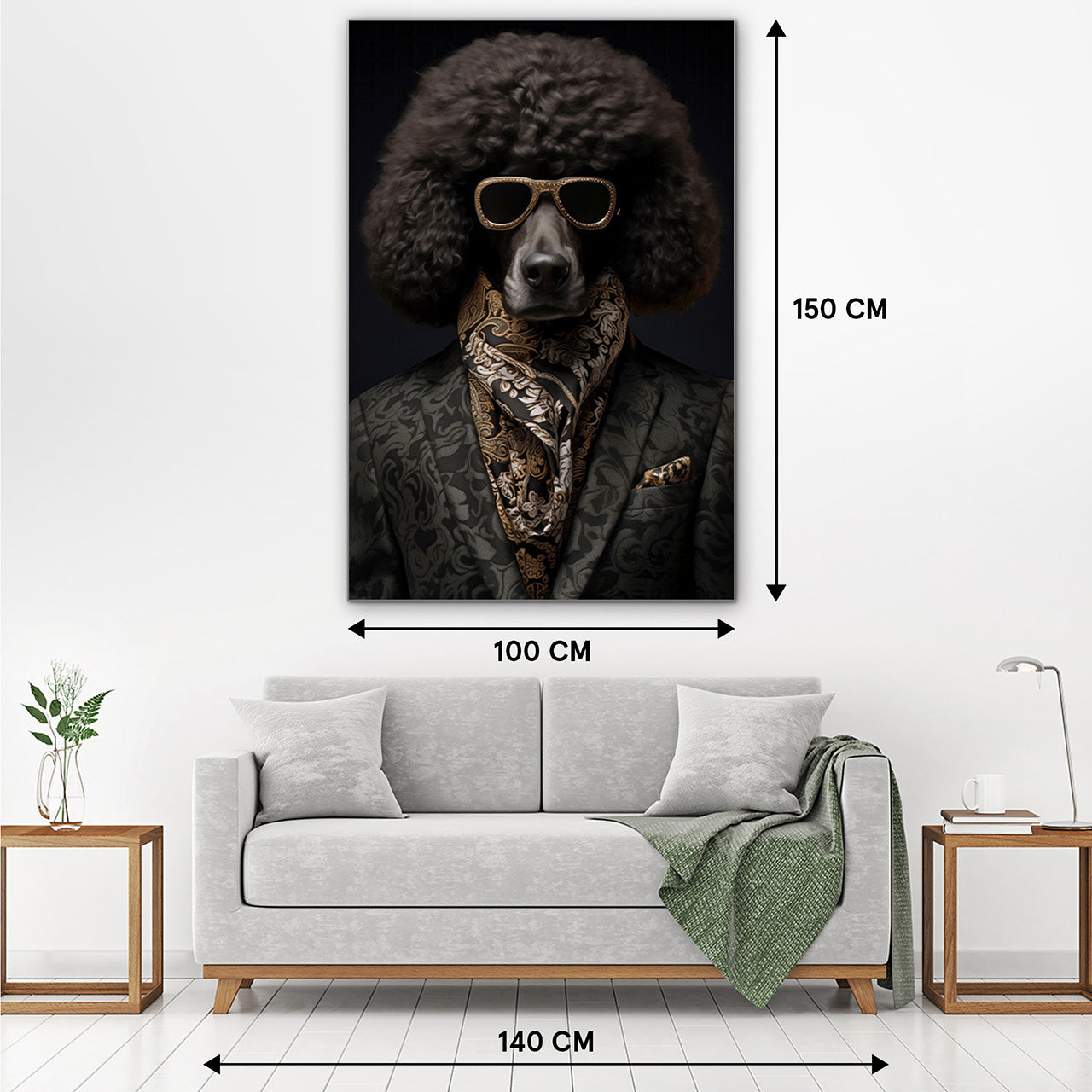 Akustikbild Slim Stylish Pudel