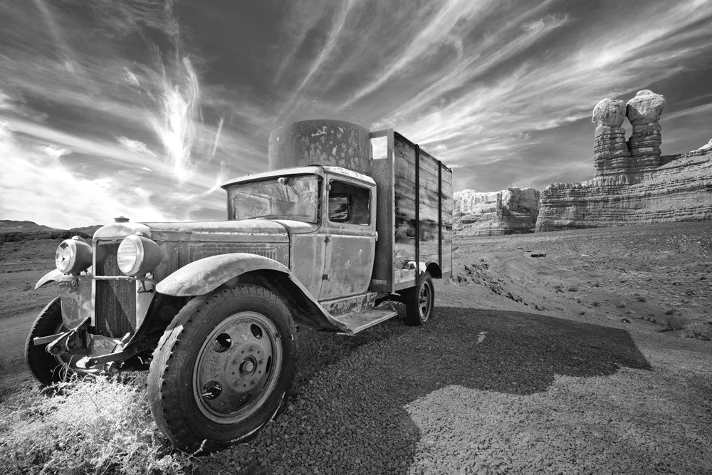 Akustikbild Pro Oldtimer in der Wüste